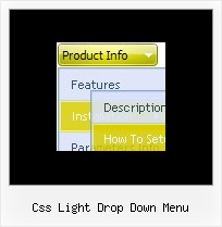 Css Light Drop Down Menu Script Menu Tree