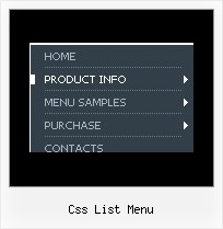 Css List Menu Menu Horizontal Popup