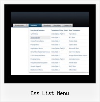 Css List Menu Sub Menu Dhtml