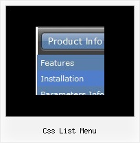 Css List Menu Frame Drop Down Menu Example Javascript
