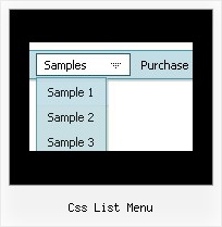 Css List Menu Dhtml Slide Bars