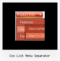 Css List Menu Separator Javascript Menu Array