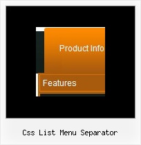 Css List Menu Separator Navigation Menu Codes