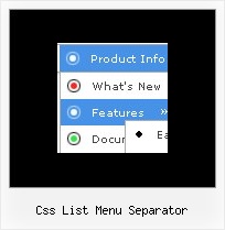 Css List Menu Separator Menu Tabs Vertical