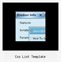 Css List Template Simple Dynamic Html Dropdown Menu