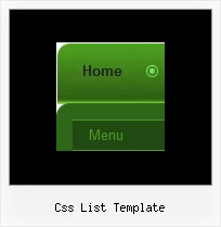 Css List Template Mouse Button Menu