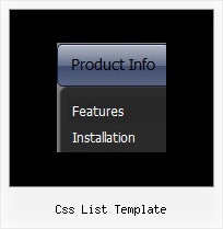 Css List Template Drop Down Menu Creator