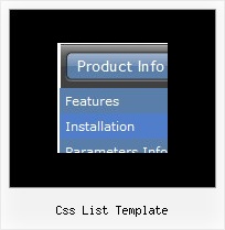 Css List Template Cross Browser Context Menu