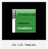 Css List Template Creating Pop Up Menus With Html