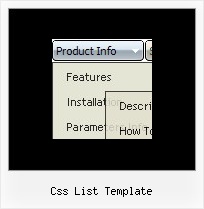 Css List Template Collapse Menu Dhtml
