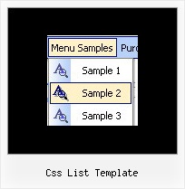 Css List Template Css Pulldown Menu