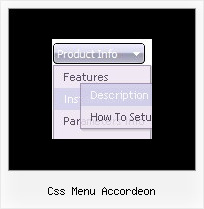 Css Menu Accordeon Html Menu Sample Code