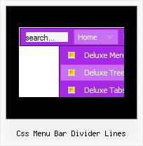 Css Menu Bar Divider Lines Hide Menu