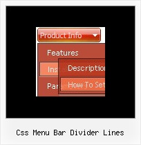Css Menu Bar Divider Lines Menu Navigation