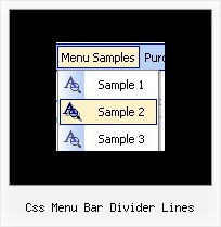 Css Menu Bar Divider Lines Onmouseover Javascript Menu