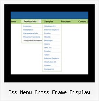Css Menu Cross Frame Display Changing Menu Tree To Horizontal