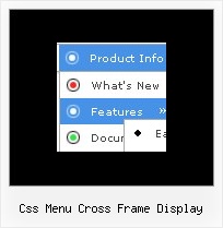 Css Menu Cross Frame Display Website Menu