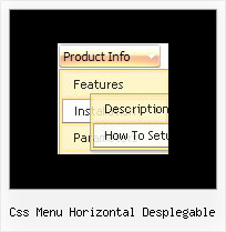Css Menu Horizontal Desplegable Scroll Templates