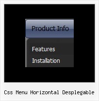 Css Menu Horizontal Desplegable Sliding Menu Script