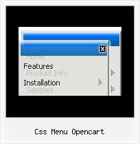 Css Menu Opencart Html Navigation Pull Down Menu