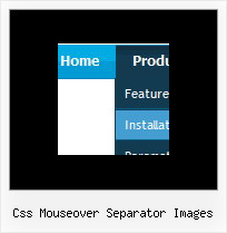 Css Mouseover Separator Images Javascript Vertical Menu Bar