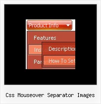 Css Mouseover Separator Images Build Drop Down Menu