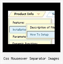 Css Mouseover Separator Images Vertical Menu Html Tutorial