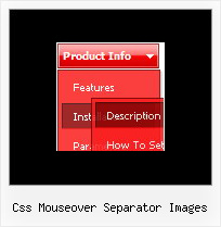 Css Mouseover Separator Images Script Menue