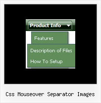 Css Mouseover Separator Images Nested Menu