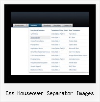 Css Mouseover Separator Images Dhtml Drop Down Horizontal Menu