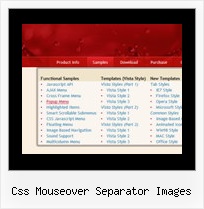 Css Mouseover Separator Images Javascript Expanding Menu Download
