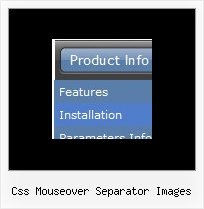 Css Mouseover Separator Images Web Menu Submenu