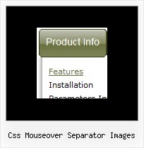 Css Mouseover Separator Images Vertical Cascade Menu Javascript