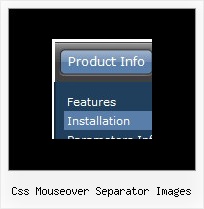 Css Mouseover Separator Images Drop Down Web Menu Html Code