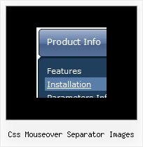 Css Mouseover Separator Images Menu Para Tu Web