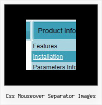 Css Mouseover Separator Images Javascript Menu Download Examples