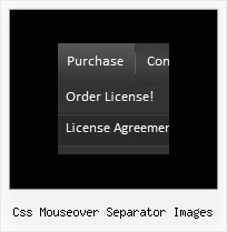 Css Mouseover Separator Images Cascading Menus Examples