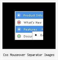 Css Mouseover Separator Images Java Css Menu Examples
