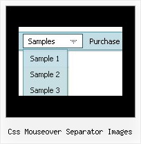 Css Mouseover Separator Images Menu En Javascript