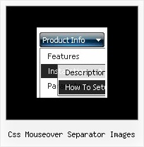 Css Mouseover Separator Images Windows Menu Javascript