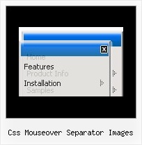 Css Mouseover Separator Images Dhtml Tabbed