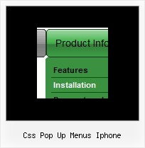 Css Pop Up Menus Iphone Creating Web Page Menus
