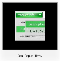 Css Popup Menu Javascript Scroll Relative Position