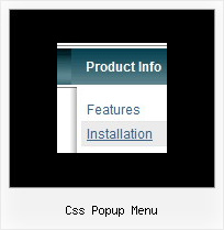 Css Popup Menu Html Code Pull Down Menu Links