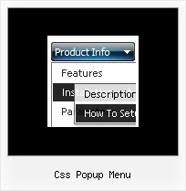 Css Popup Menu Drop Down Menu Width