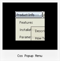 Css Popup Menu Menus Desplegables Con Javascript