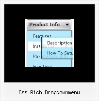Css Rich Dropdownmenu Dhtml Web Menu