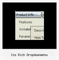 Css Rich Dropdownmenu Menus Javascript Mouseover