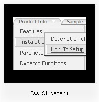 Css Slidemenu Javascript Sample Expand