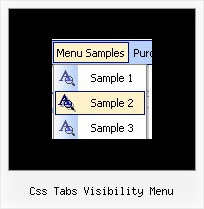 Css Tabs Visibility Menu Javascript Sliding Toolbar